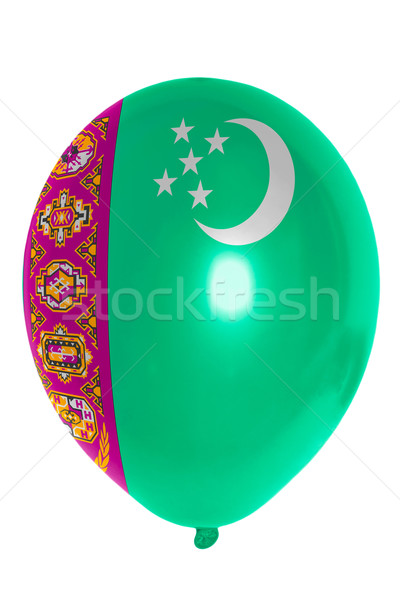 Balon renkli bayrak Türkmenistan mutlu seyahat Stok fotoğraf © vepar5
