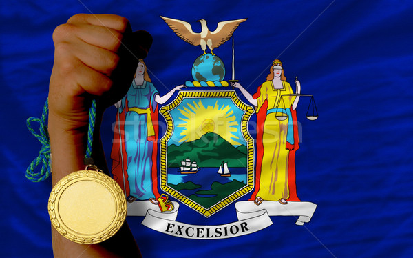 Médaille d'or sport pavillon New York gagnant [[stock_photo]] © vepar5