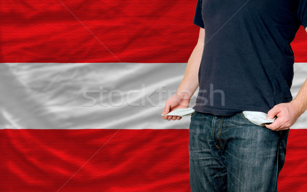 recession impact on young man and society in austria Stock photo © vepar5