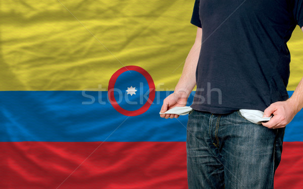 recession impact on young man and society in columbia Stock photo © vepar5