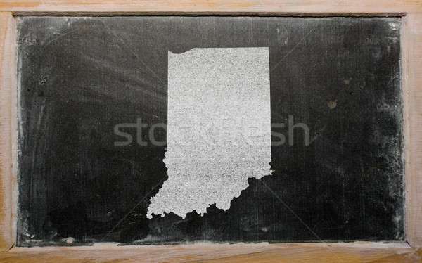 Mapa Indiana pizarra dibujo americano Foto stock © vepar5