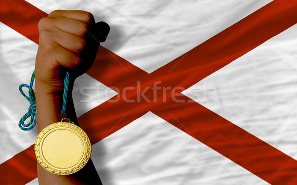 Médaille d'or sport pavillon Alabama gagnant [[stock_photo]] © vepar5