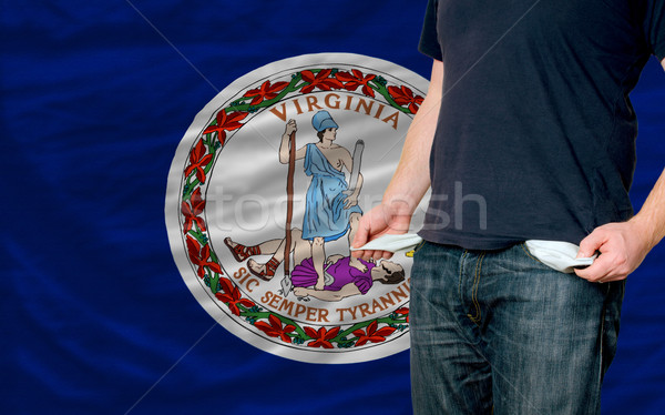 recession impact on young man and society in american state of v Stock photo © vepar5