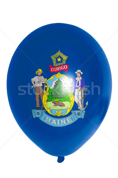 Balloon colored in  flag of american state of maine    Stock photo © vepar5