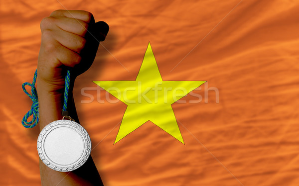 Argent médaille sport pavillon Viêt-Nam [[stock_photo]] © vepar5