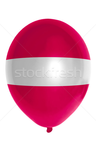 Stock foto: Ballon · Flagge · Lettland · glücklich · Reise