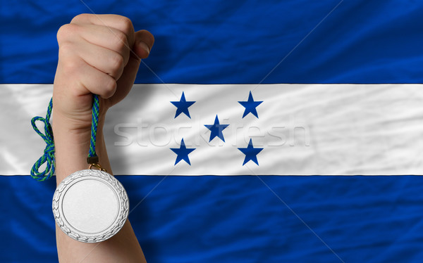 [[stock_photo]]: Argent · médaille · sport · pavillon · Honduras