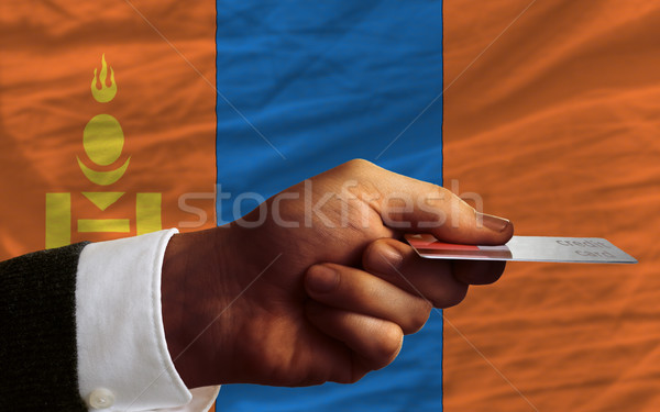 Kopen creditcard Mongolië man uit Stockfoto © vepar5