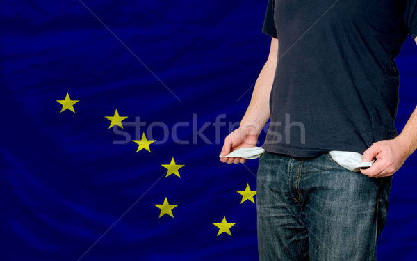 recession impact on young man and society in american state of a Stock photo © vepar5