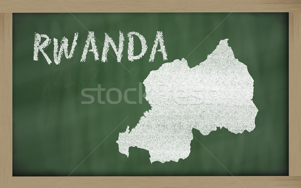 Mapa Ruanda pizarra dibujo Foto stock © vepar5