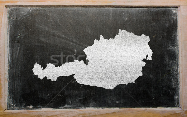 Mapa Austria pizarra dibujo Foto stock © vepar5