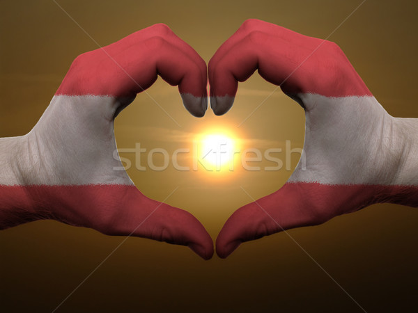 Сток-фото: сердце · любви · жест · рук · Австрия