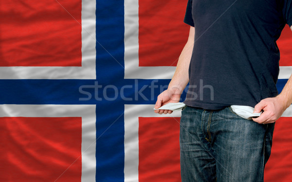recession impact on young man and society in norway Stock photo © vepar5