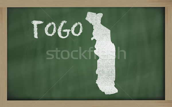 Pokaż Togo tablicy rysunek Zdjęcia stock © vepar5