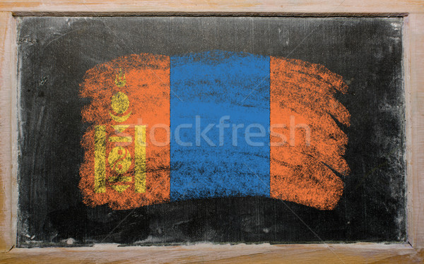 flag of mongolia on blackboard painted with chalk   Stock photo © vepar5