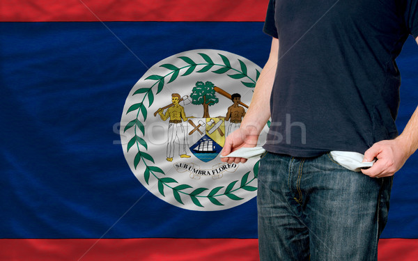 recession impact on young man and society in belize Stock photo © vepar5
