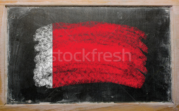 flag of Bahrain on blackboard painted with chalk   Stock photo © vepar5