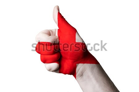 latvia national flag thumb up gesture for excellence and achieve Stock photo © vepar5