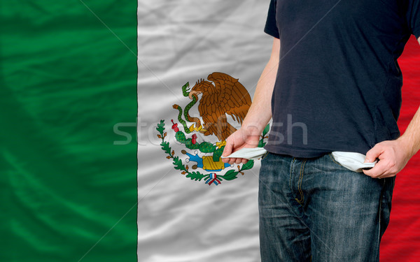 recession impact on young man and society in mexico Stock photo © vepar5