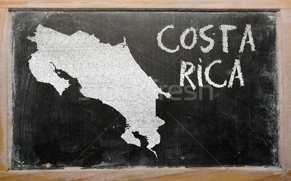 Mapa Costa Rica lousa desenho Foto stock © vepar5