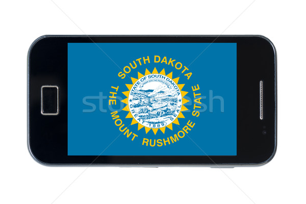 Bandera Dakota del Sur teléfono teléfono móviles Foto stock © vepar5