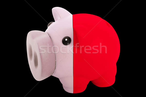 piggy rich bank in colors national flag of malta   for saving mo Stock photo © vepar5