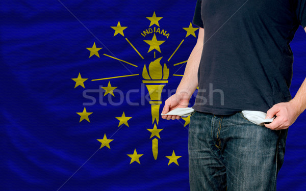 recession impact on young man and society in american state of i Stock photo © vepar5