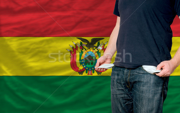 Recessie jonge man samenleving Bolivia arme man Stockfoto © vepar5