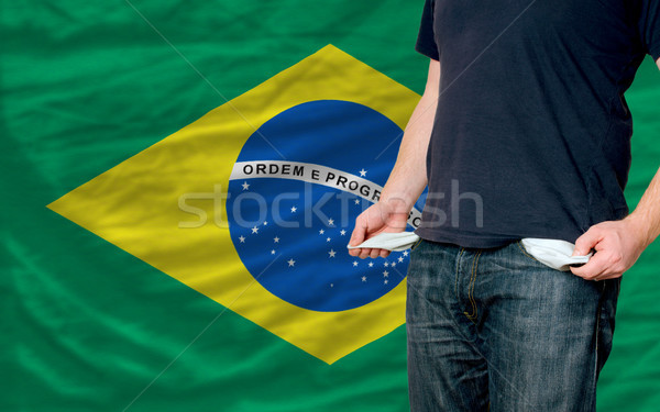 recession impact on young man and society in brazil Stock photo © vepar5