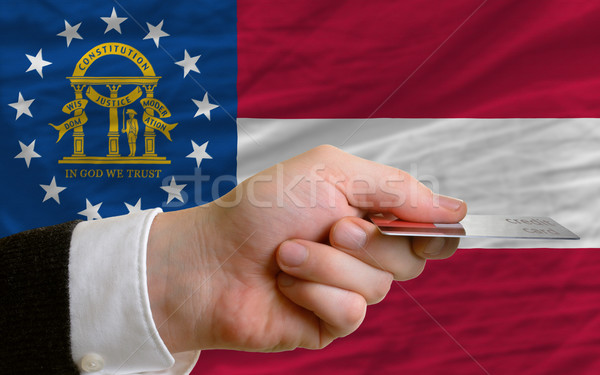 buying with credit card in us state of georgia Stock photo © vepar5