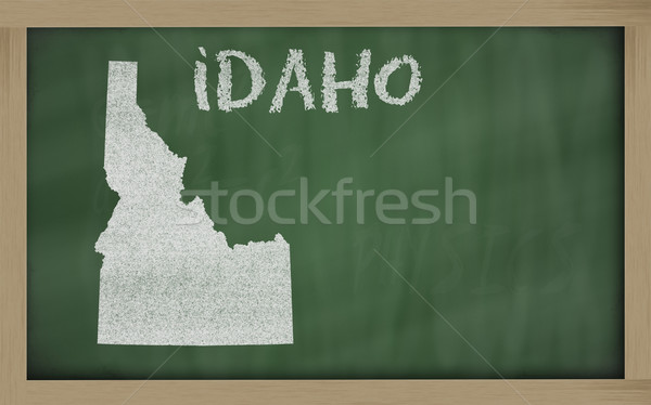 карта Айдахо доске рисунок доске Сток-фото © vepar5