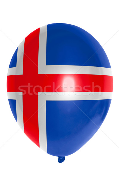 Balloon colored in  national flag of iceland    Stock photo © vepar5