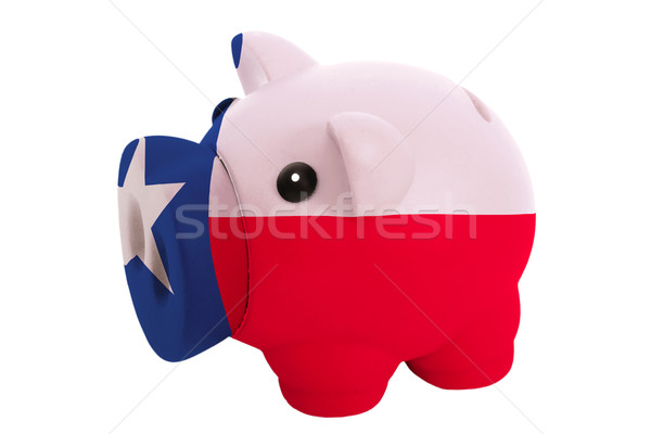 piggy rich bank in colors  flag of american state of texas    fo Stock photo © vepar5