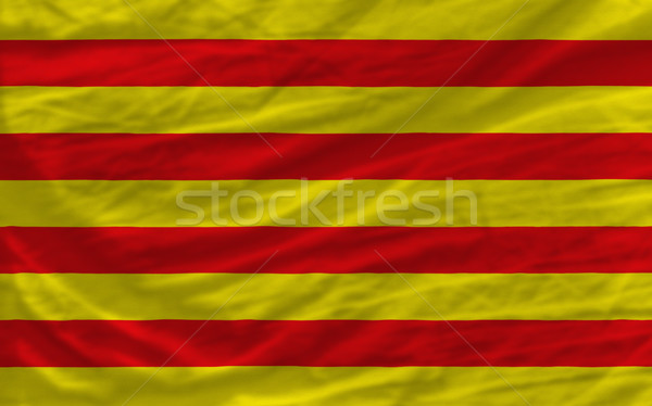 complete waved national flag of  of catalonia for background   Stock photo © vepar5
