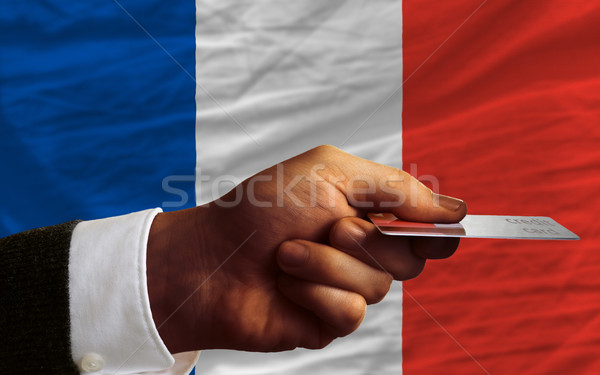 buying with credit card in france Stock photo © vepar5