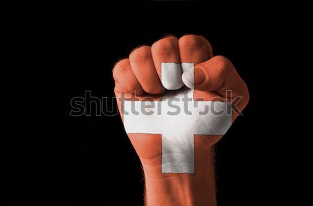 denmark national flag thumb up gesture for excellence and achiev Stock photo © vepar5