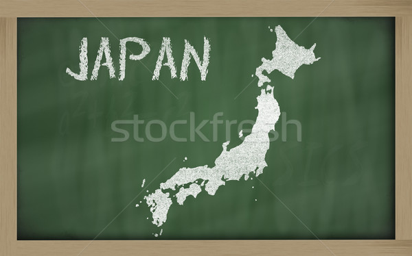 карта Япония доске рисунок Сток-фото © vepar5