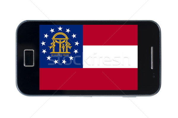 Bandeira americano Geórgia telefone internet Foto stock © vepar5