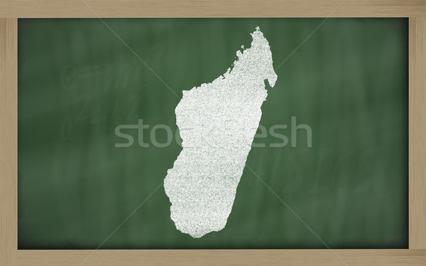 Mapa Madagascar pizarra dibujo Foto stock © vepar5