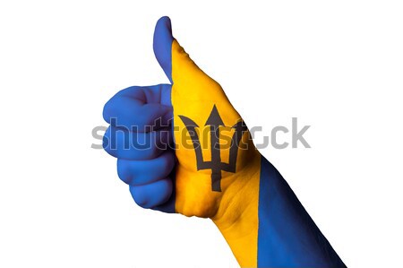 sweden national flag thumb up gesture for excellence and achieve Stock photo © vepar5
