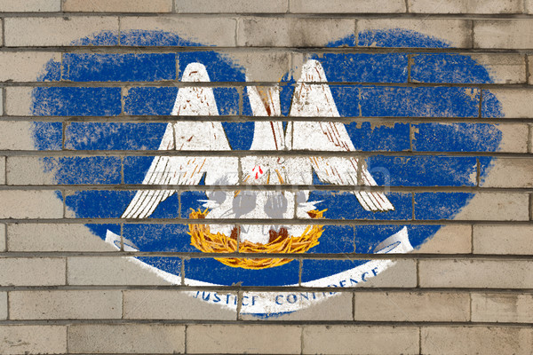 Hartvorm vlag Louisiana muur hart Stockfoto © vepar5