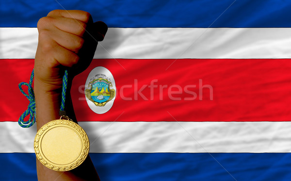 Médaille d'or sport pavillon gagnant sport [[stock_photo]] © vepar5
