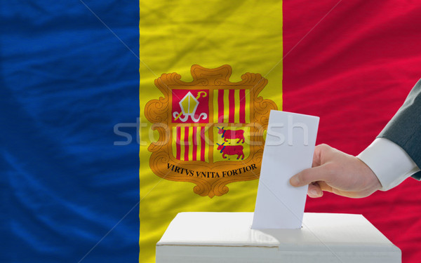 man voting on elections in andora Stock photo © vepar5