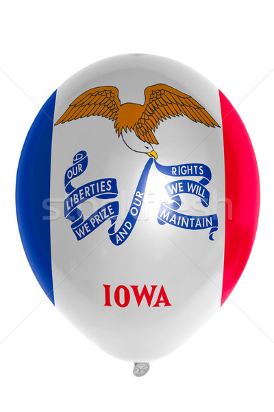 Balloon colored in  flag of american state of iowa    Stock photo © vepar5