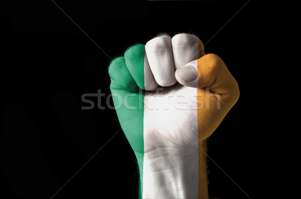 ököl festett színek Írország zászló alacsony Stock fotó © vepar5
