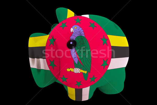 Rico banco cores bandeira Dominica Foto stock © vepar5