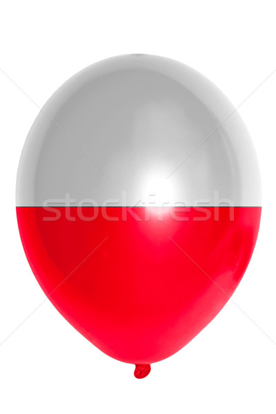 Balon kolorowy banderą Polska szczęśliwy podróży Zdjęcia stock © vepar5