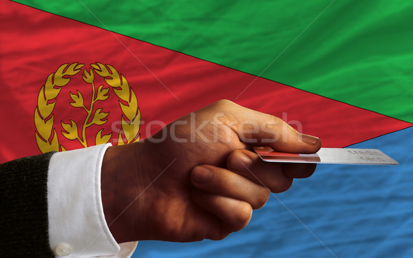 Kopen creditcard Eritrea man uit Stockfoto © vepar5