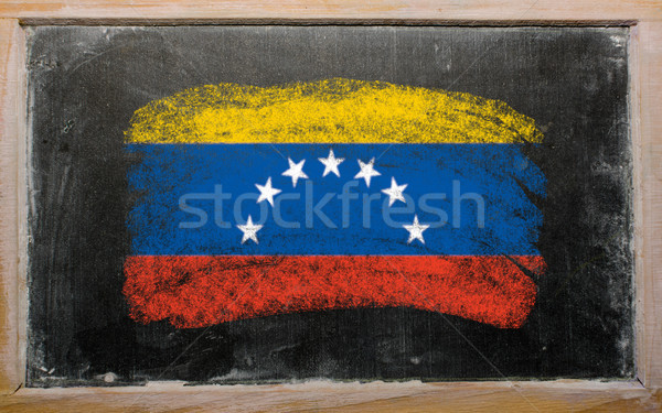 флаг Венесуэла доске окрашенный мелом цвета Сток-фото © vepar5