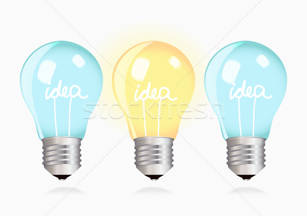 Two ordinary ideas and one creative idea Stock photo © veralub